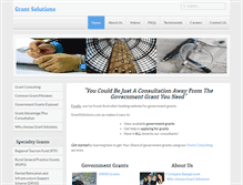 Tablet Screenshot of grantsolutions.com.au